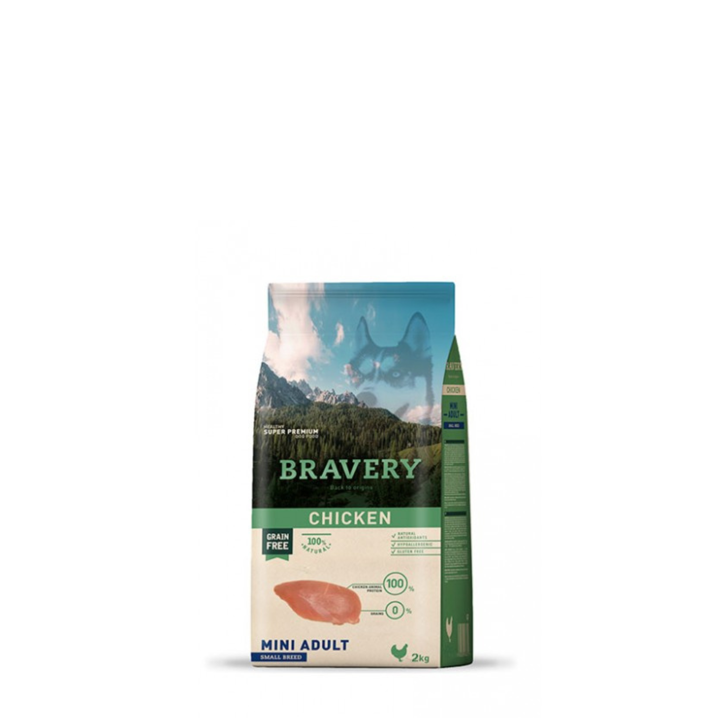 Bravery Cão Mini Adulto - Frango