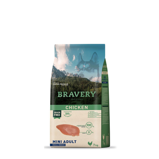 Bravery Cão Mini Adulto - Frango