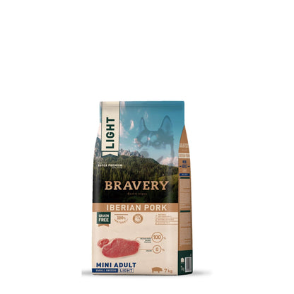 Bravery Cão Mini Adulto LIGHT - Porco Ibérico