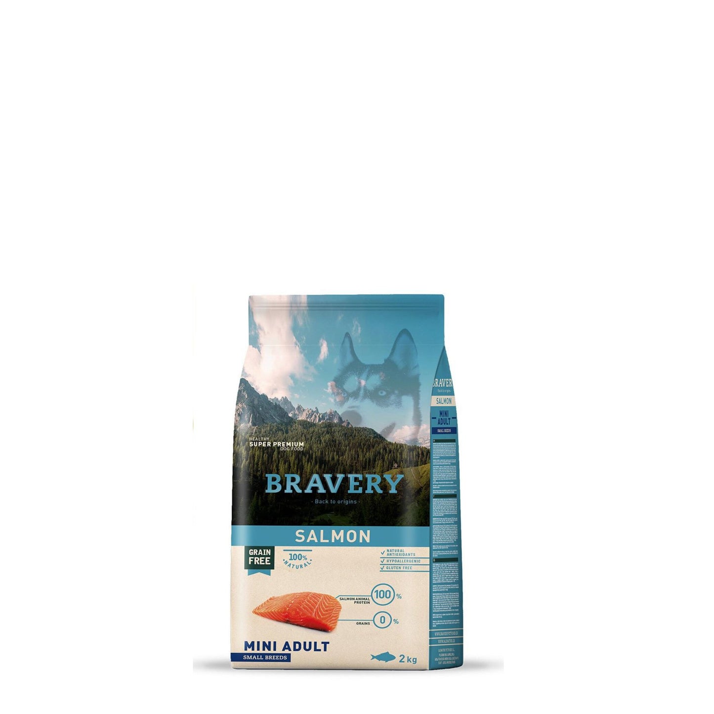 Bravery Cão Mini Adulto - Salmão