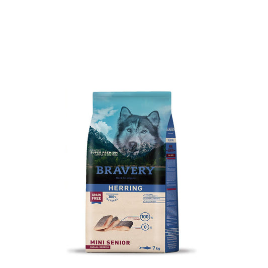 Bravery Cão Mini Senior +8 anos - Arenque