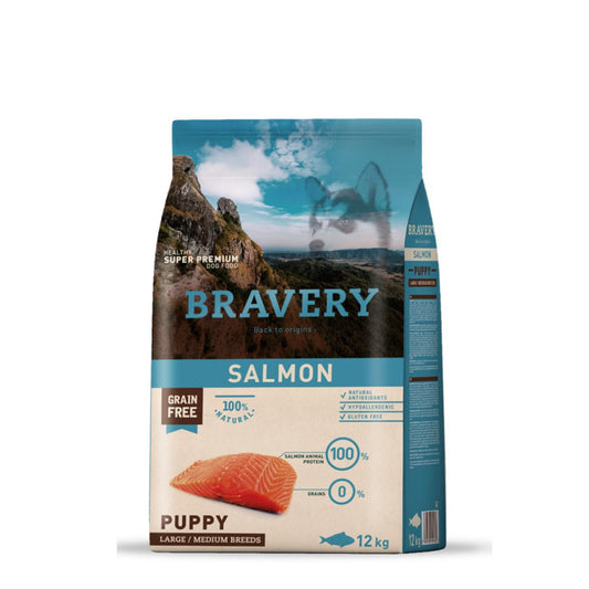 Bravery Cão Puppy Medium/Large - Salmão