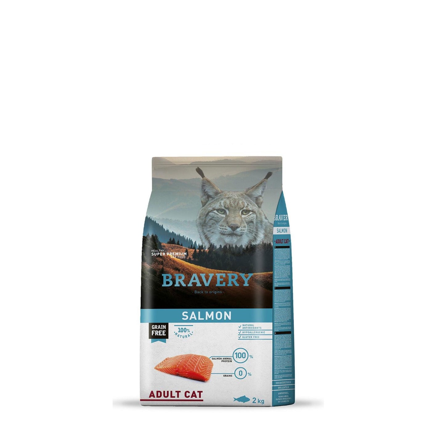 Bravery Gato Adulto Salmão