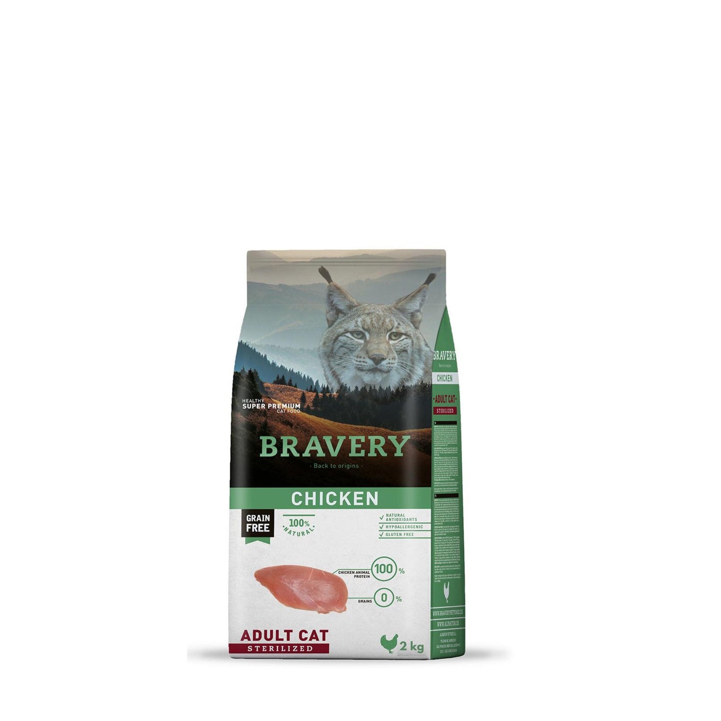 Bravery Gato Adulto Esterilizado Frango