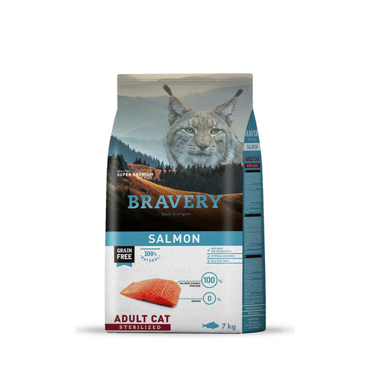 Bravery Gato Adulto Esterilizado Salmão