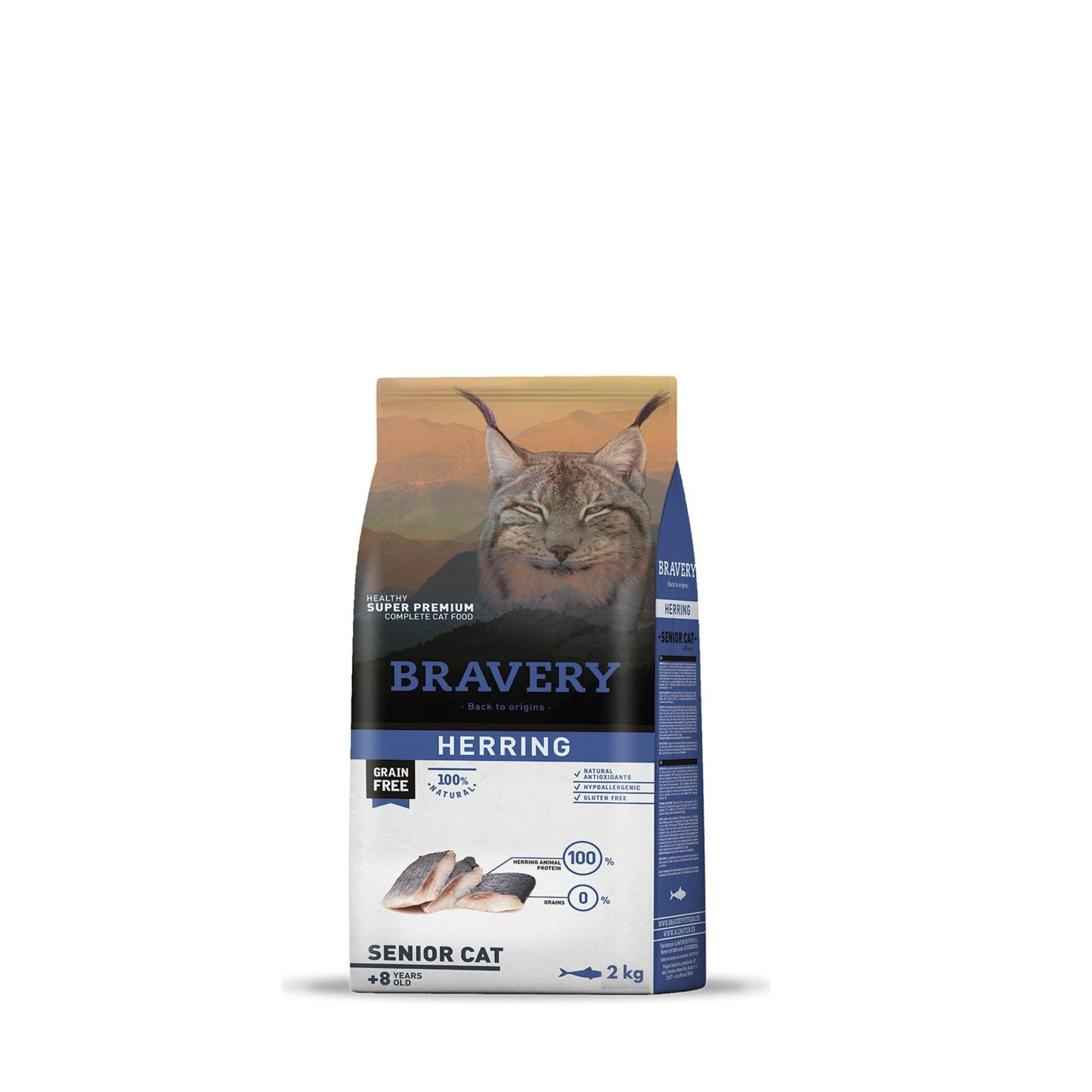 Bravery Gato Senior +8 anos Arenque