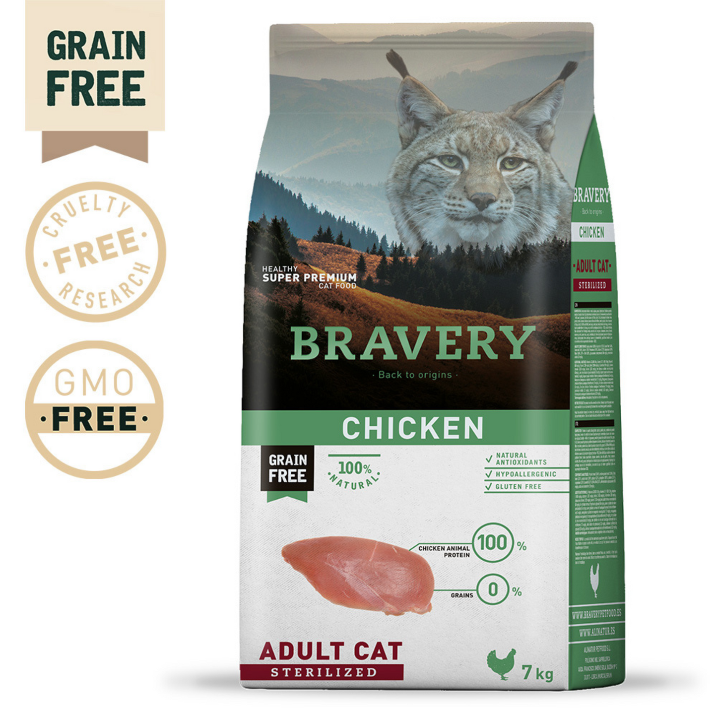 Bravery Gato Adulto Esterilizado Frango