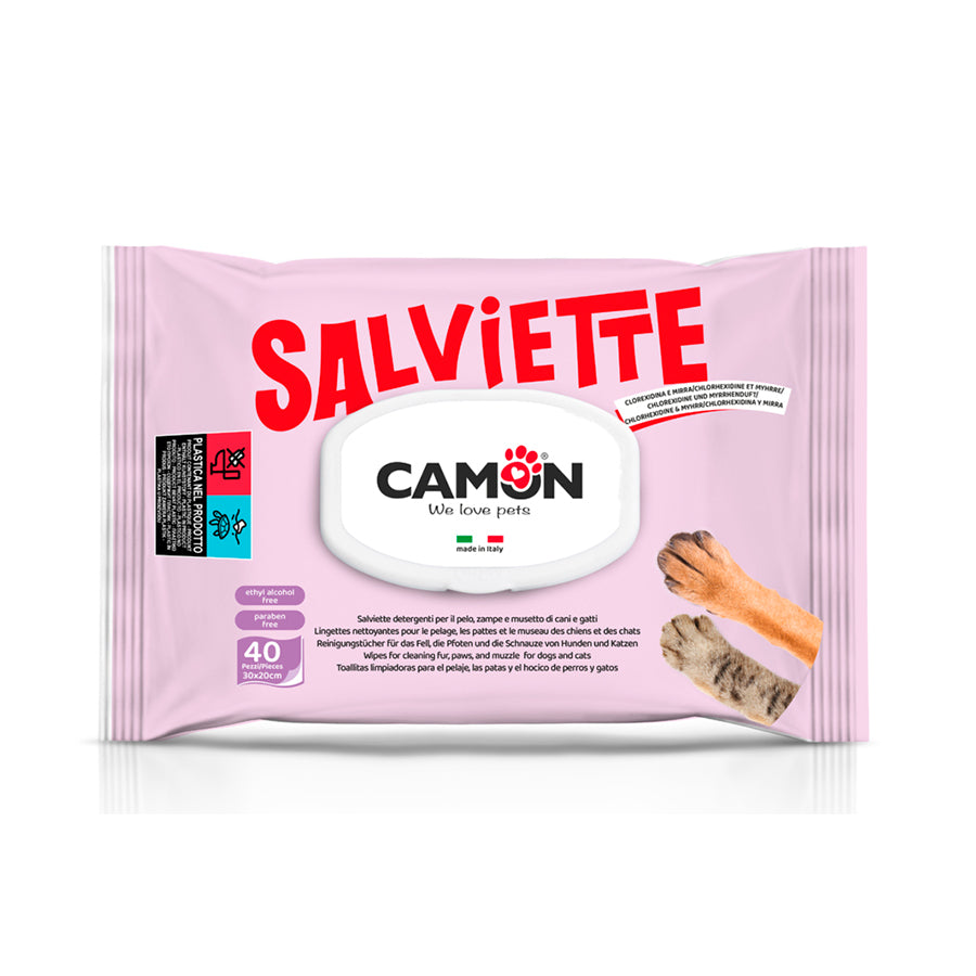 Toalhitas Camon Clorexidina e Mirra 40un