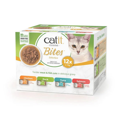 Catit Cuisine Bites - Pedaços suculentos com molho