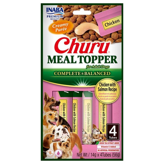 Churu Meal Topper para cães - Frango e Salmão 4x14g