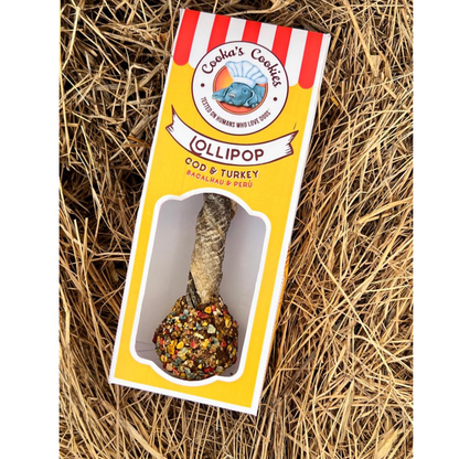 Cooka's Cookies - Lollipop de bacalhau e peru