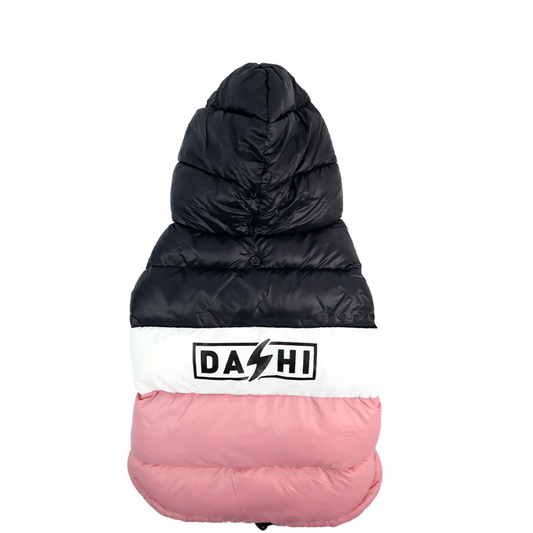 Dashi Anorak Stripes - Rosa e Preto