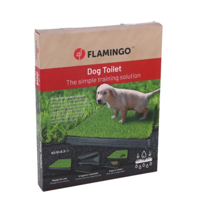 Flamingo - WC para cão com relva e bandeja