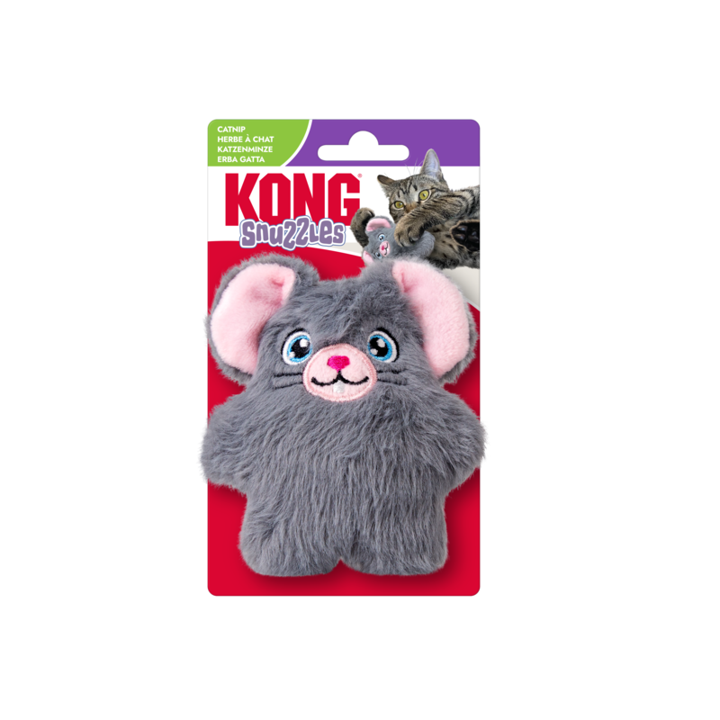 Kong Cat Snuzzles Mouse - rato de peluche com catnip para gatos