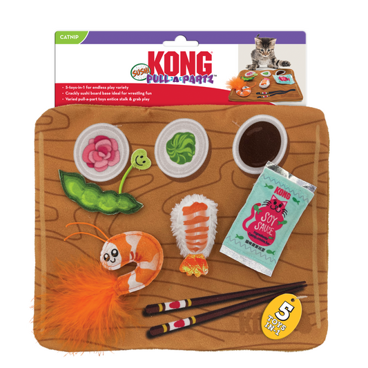 Kong Pull-a-Partz Mesa de Sushi - brinquedo 5 em 1
