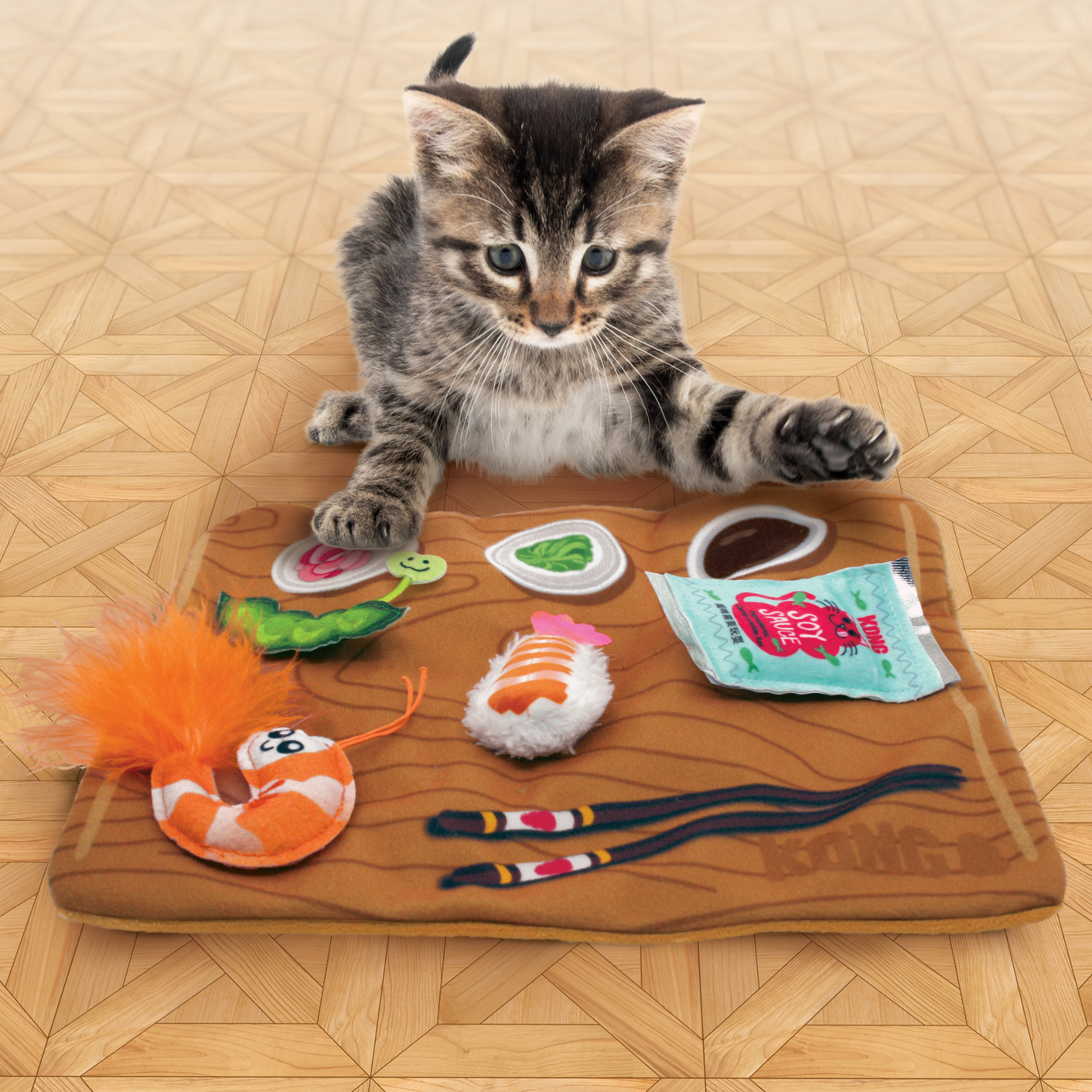 Kong Pull-a-Partz Mesa de Sushi - brinquedo 5 em 1