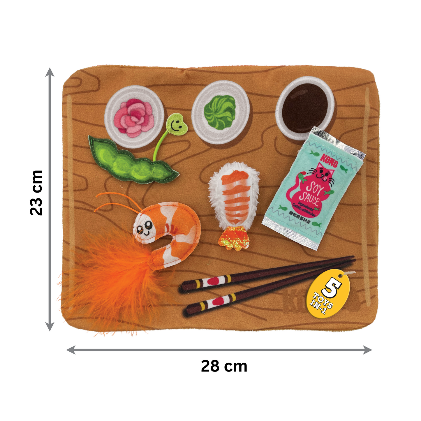 Kong Pull-a-Partz Mesa de Sushi - brinquedo 5 em 1