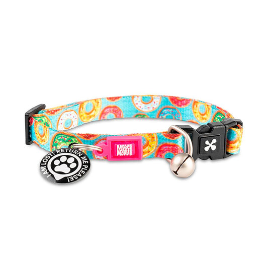 Coleira Gato com ID Tag Max&Molly - Donuts