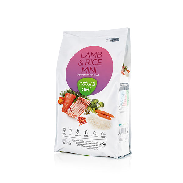 Natura Diet Cão Mini Adulto - Borrego 3kg