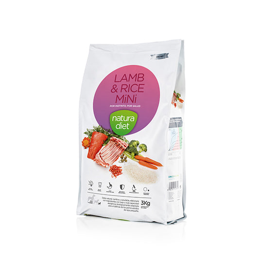 Natura Diet Cão Mini Adulto - Borrego 3kg