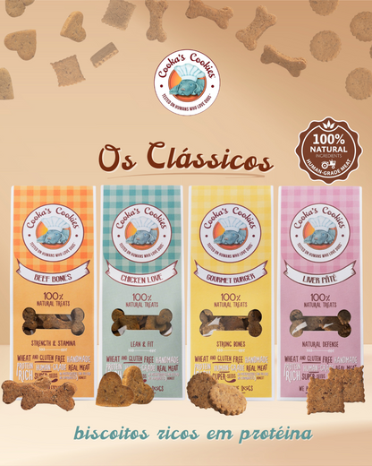 Cooka's Cookies - Biscoitos Beef Bones 100g