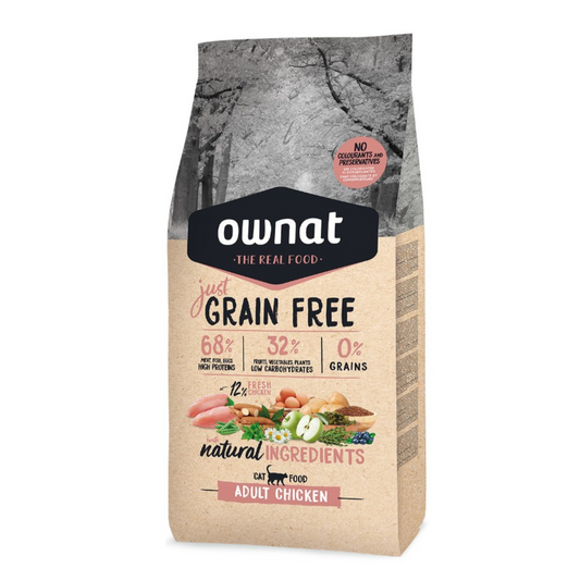 Ownat Just Grain Free Gato Adulto - Frango