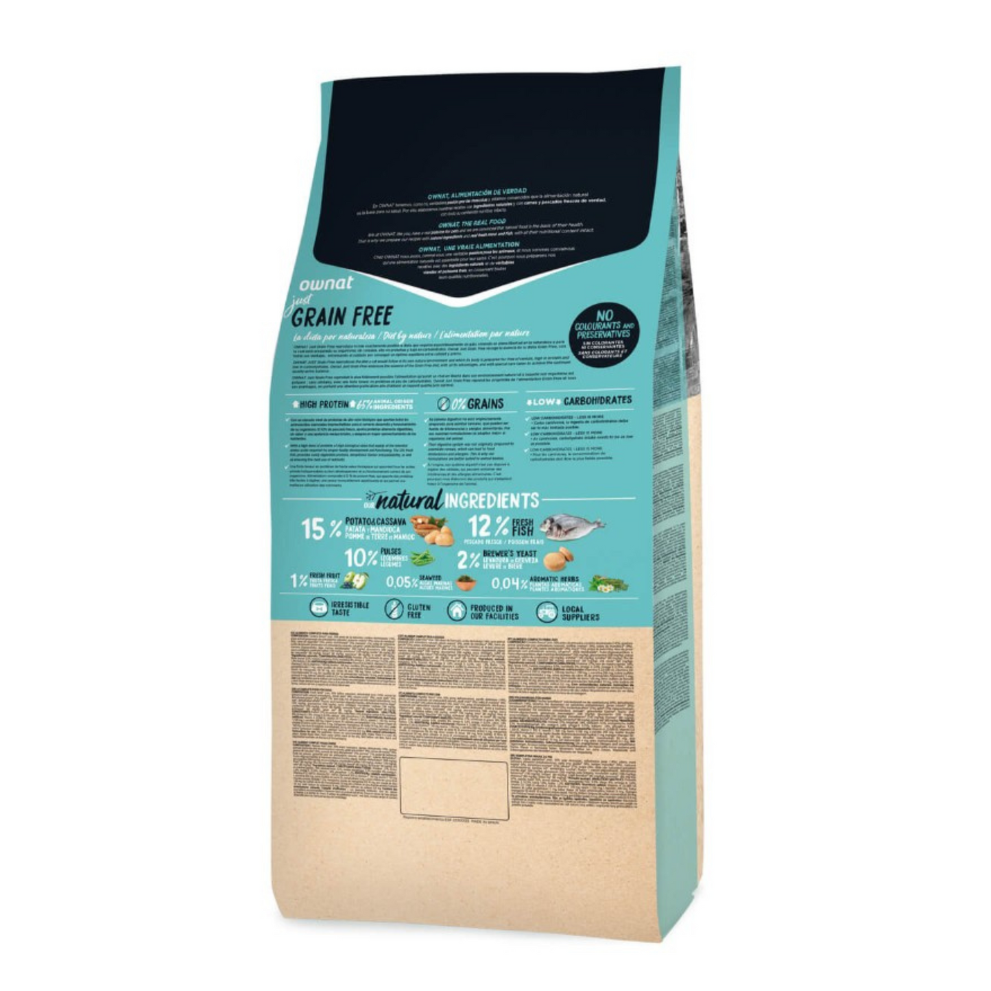 Ownat Just Grain Free Gato Adulto Esterilizado - Peixe