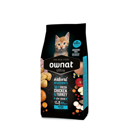 Ownat Ultra Kitten Frango e Peru - até 12 meses
