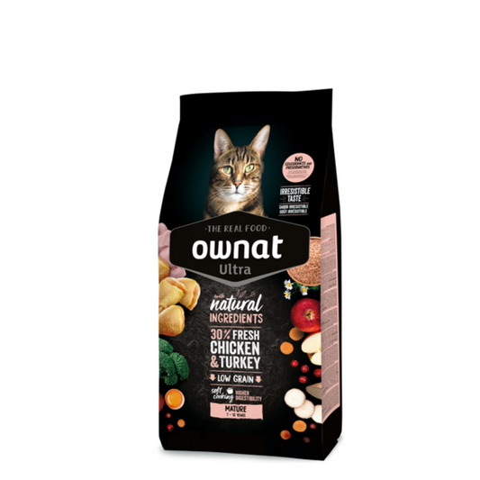 Ownat Ultra Mature Frango e Peru - 7 a 12 anos