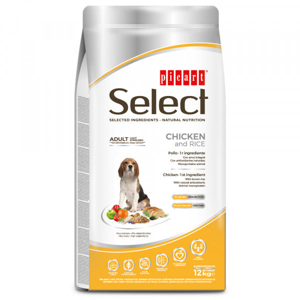 Select Adulto Light Esterilizado 12kg