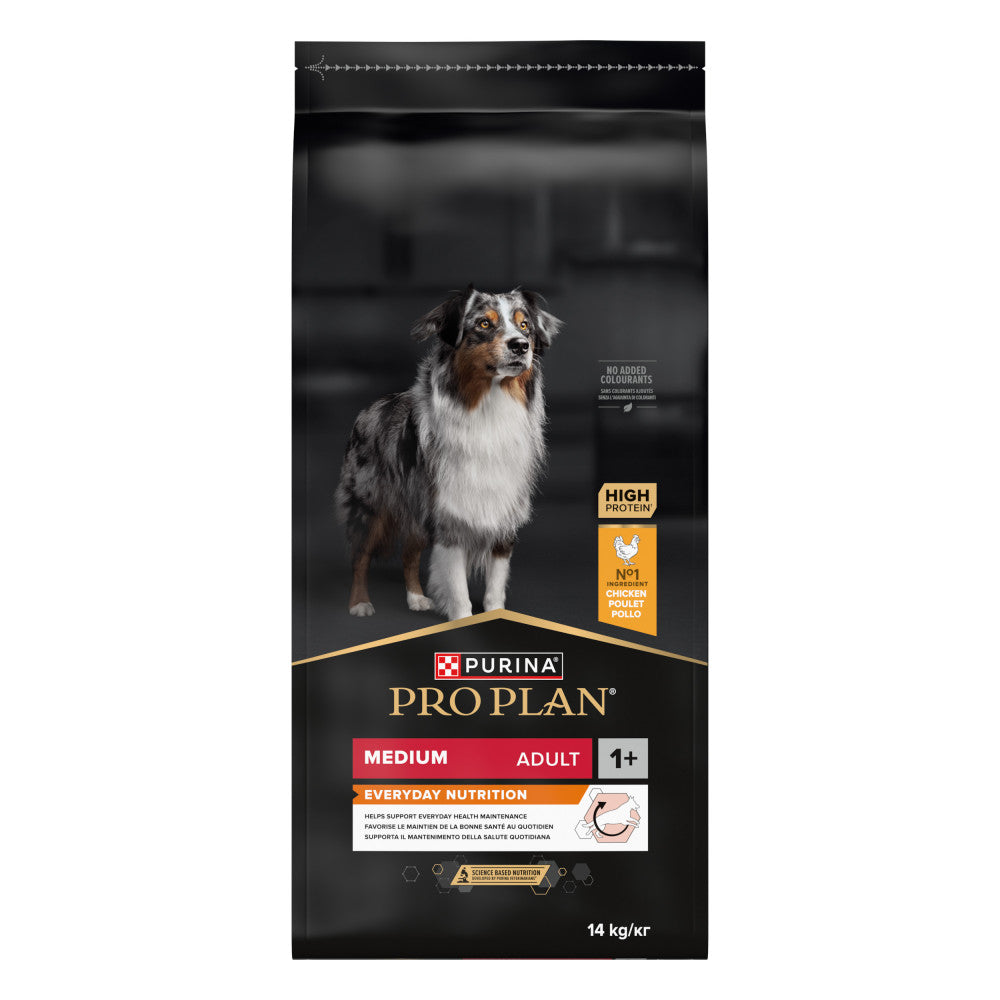 Pro Plan Cão Everyday Nutrition Medium 14kg - Ração seca para cão adulto médio - Frango