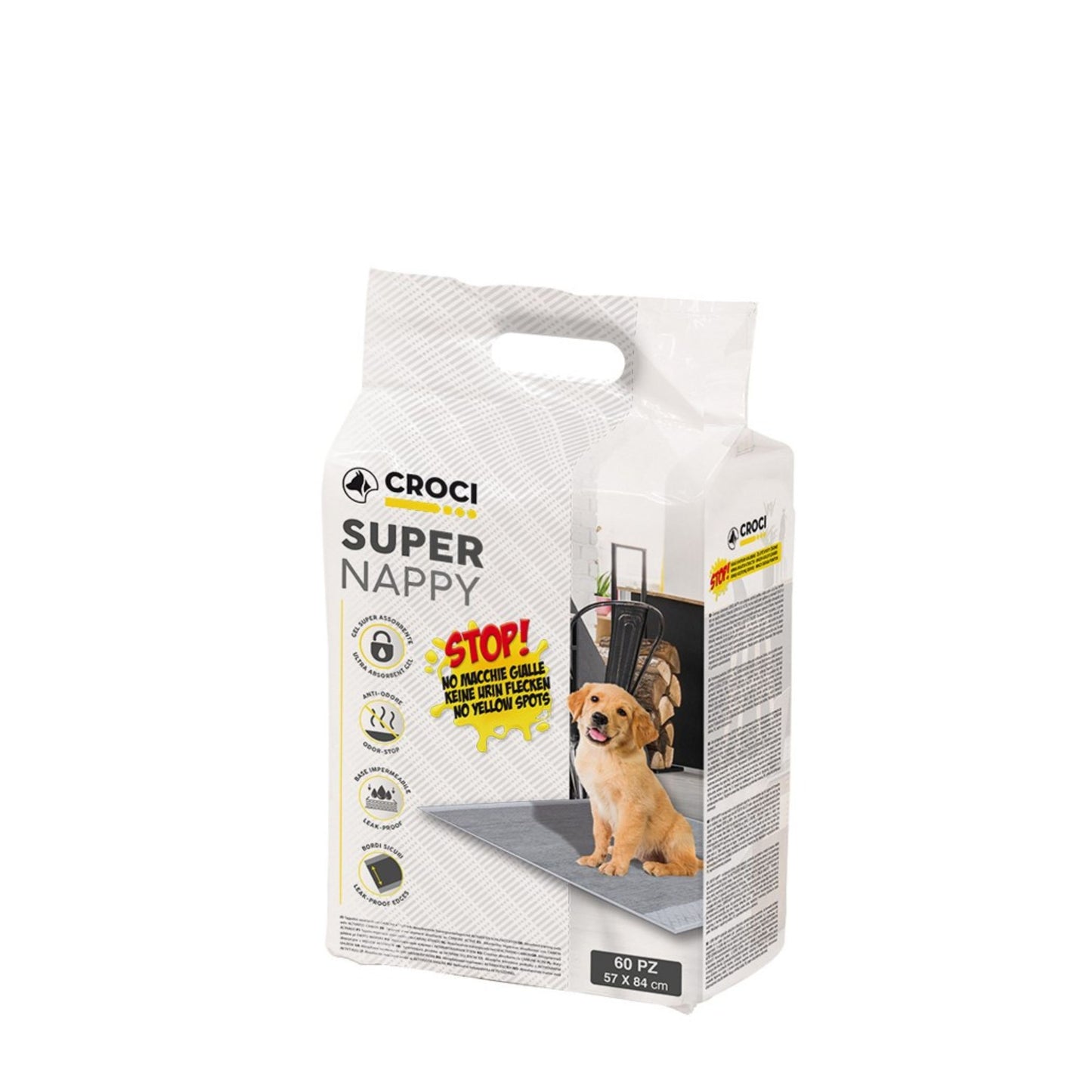 Resguardos Carvão Ativo Super Nappy 60 unidades - Croci