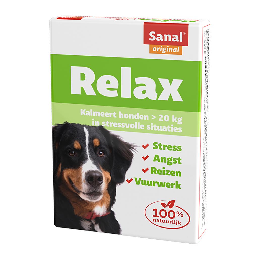 Sanal Relax Large Dogs - comprimidos anti-stress para cães grandes