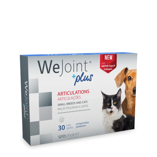 WeJoint Plus Raças Pequenas e Gatos 30 Comprimidos - Suplemento para articulações para cães de raças pequenas e gatos