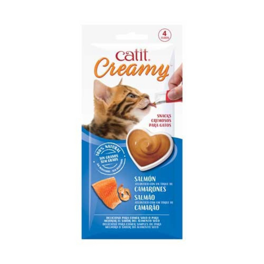 Catit Creamy Salmão e Gambas 4un