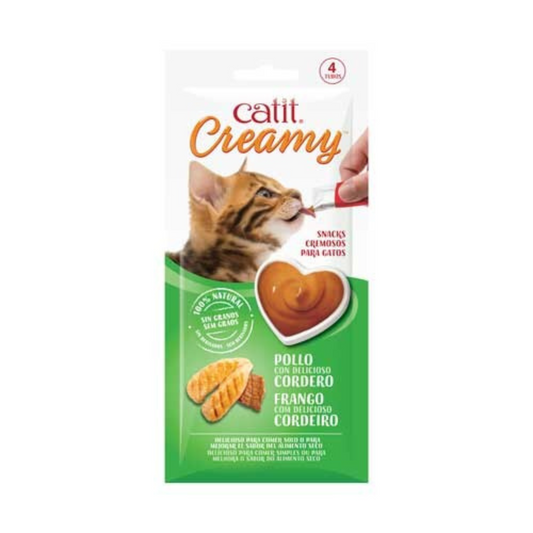 Catit Creamy Frango e Cordeiro 4un