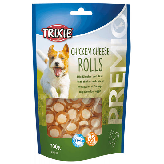 Trixie Chicken Cheese Rolls 100g