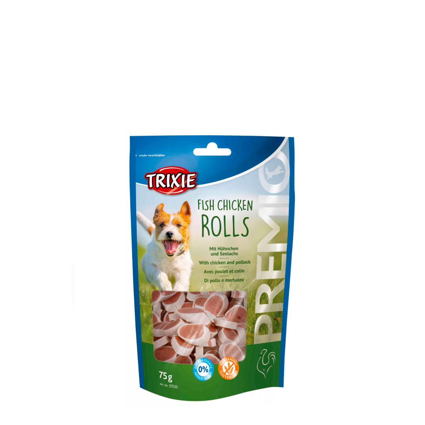 Trixie Fish Chicken Rolls 75g