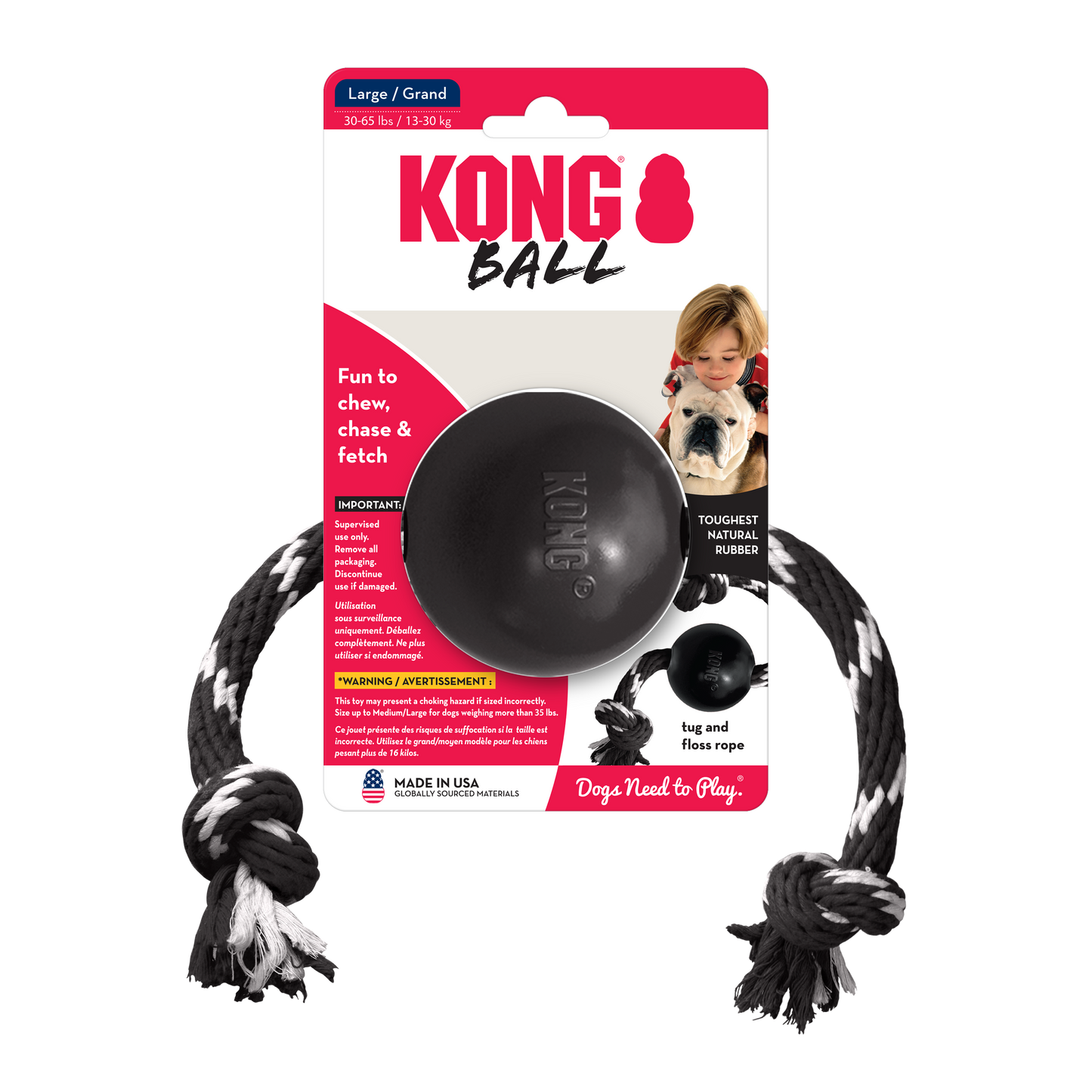 Kong Extreme Bola com corda L