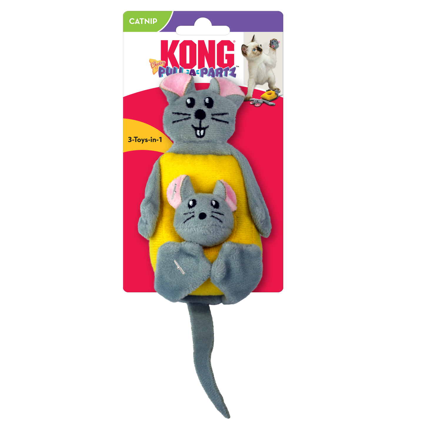 Kong Pull-a-Partz Cheezy 3 em 1