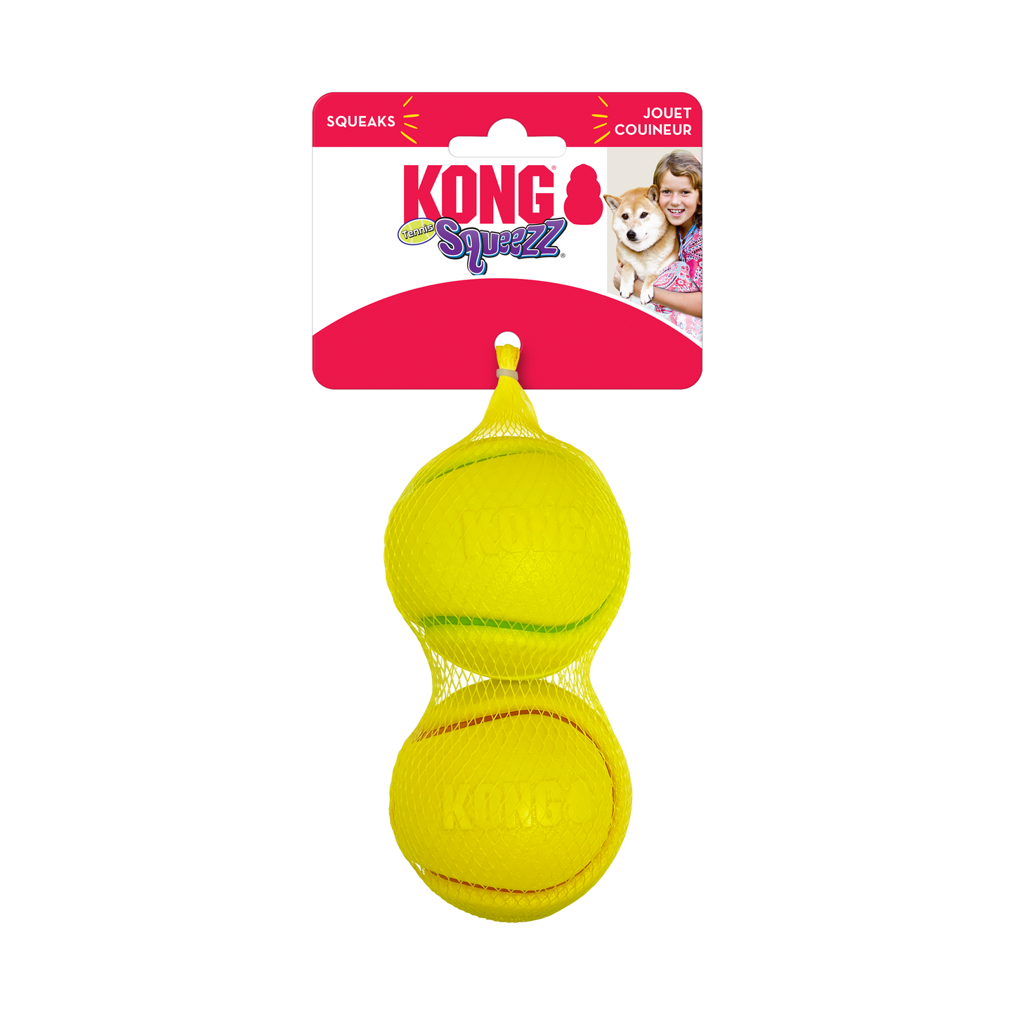 Kong Squeezz Ténis Pack 2 unidades